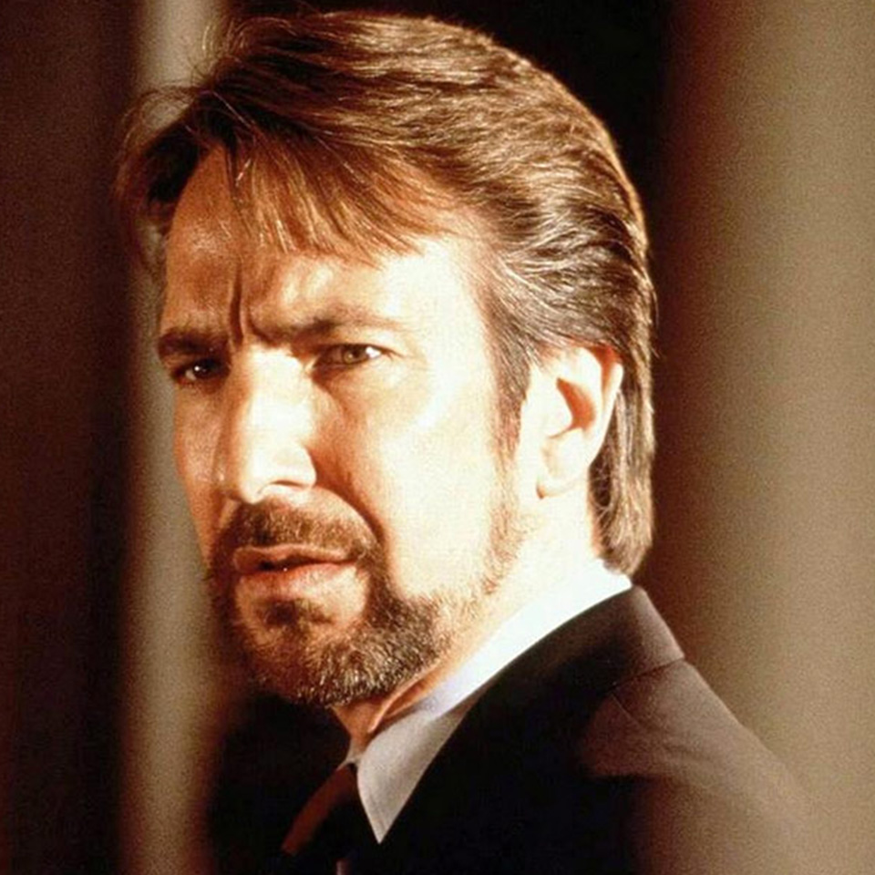Hans Gruber with goatee