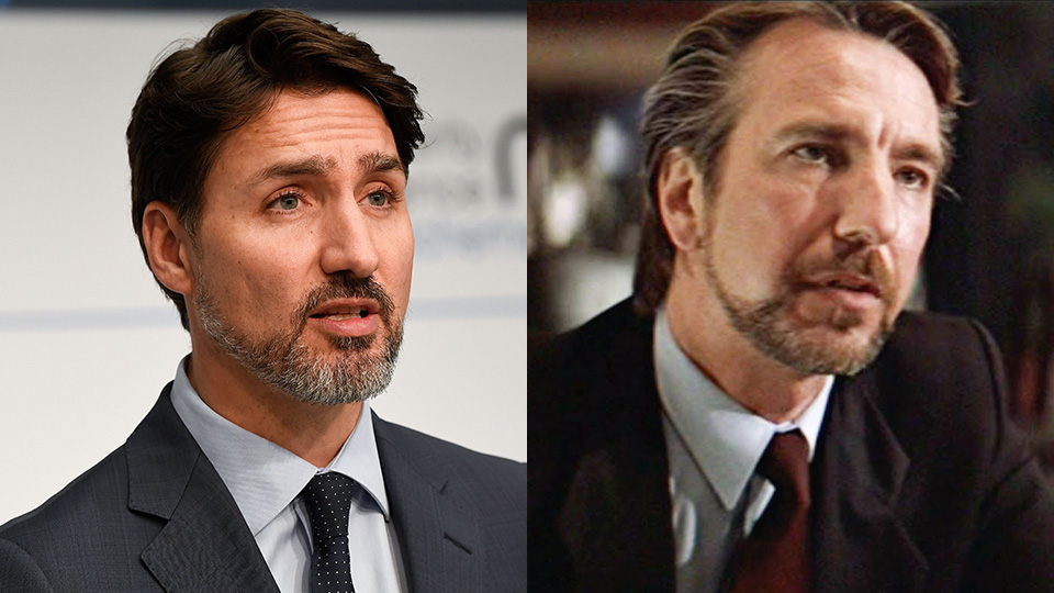 Justin Trudeau and Hans Gruber have the same goatee