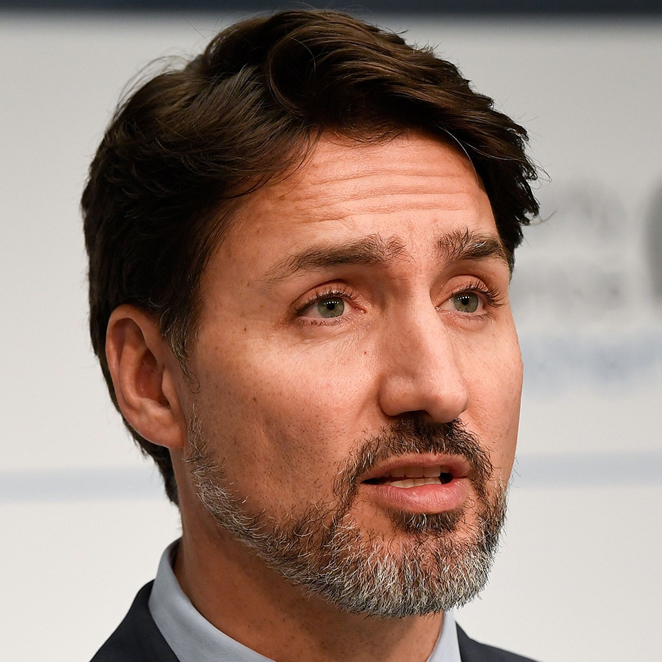 Justin Trudeau beard close up